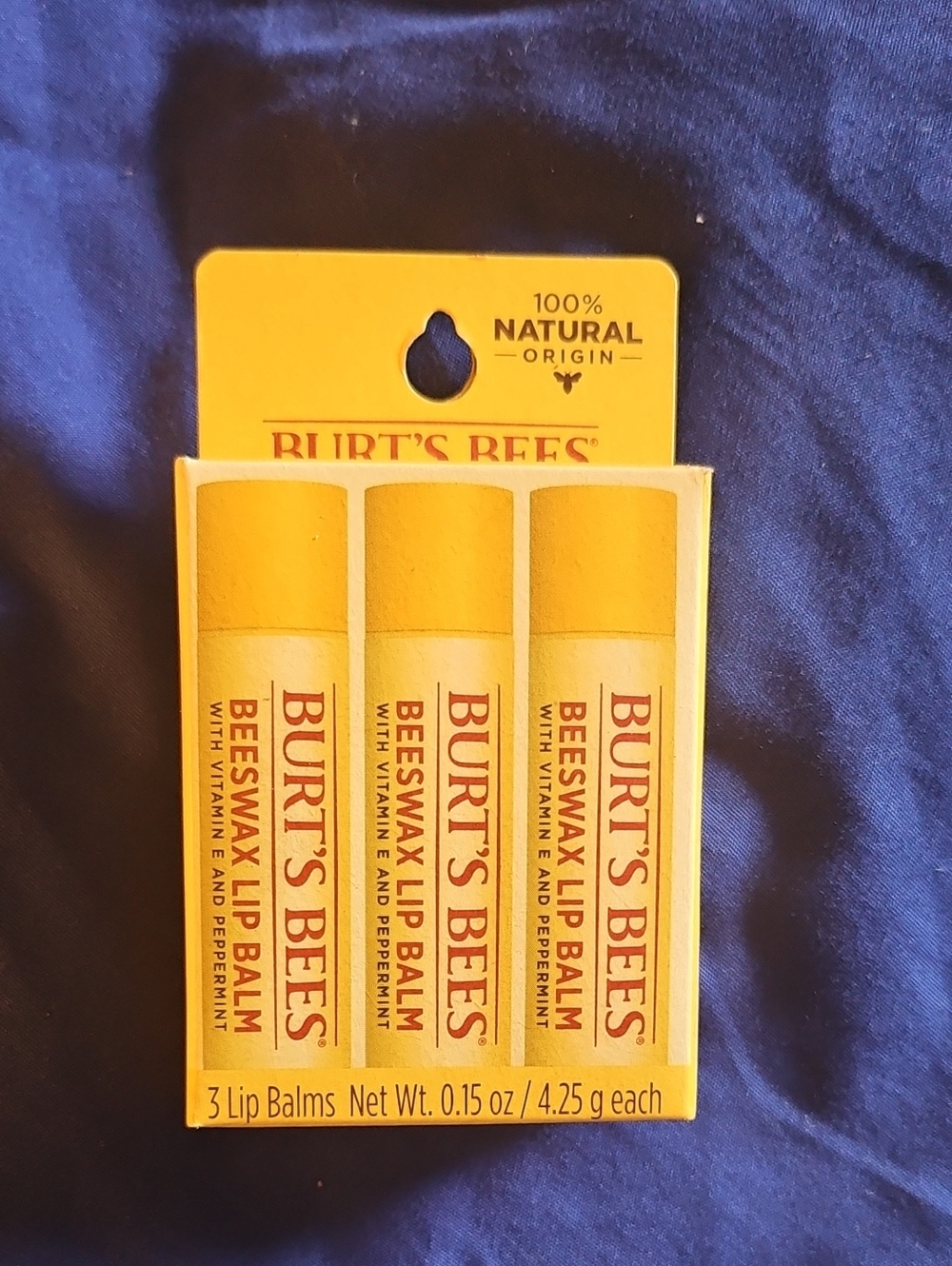 Burt's Bees Beeswax Lip Balm 3-Pack
